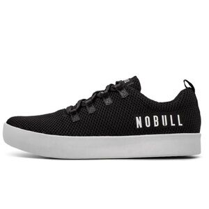NOBULL Rec Knit Trainer Unisex Black & White Sneakers
